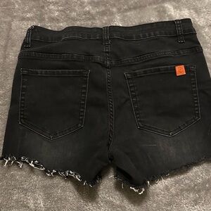 Women's Black Denim Shorts
